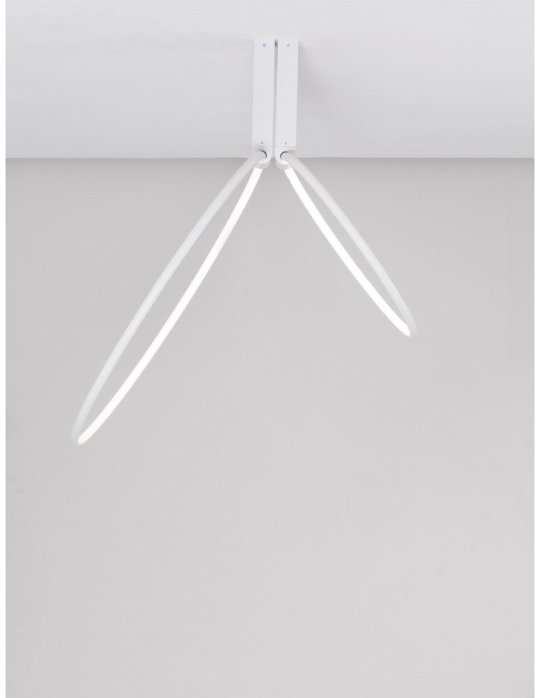 Lampy sufitowe - Luces Exclusivas ABUYA Sufitowa Nowoczesna biały 1xLED max 70W 3000K LE43578 - produkt kolory-swiatla.pl 2