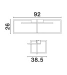 Lampy sufitowe - Luces Exclusivas BALDO Sufitowa Nowoczesna czarny 1xLED max 31W 3000K LE43581 - product 3