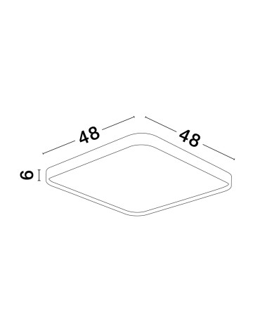 Luces Exclusivas AGOSTA Sufitowa Nowoczesna biały 1xLED max 30W 3000K LE43604 - produkt 2