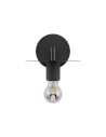 Luces Exclusivas BAJIO Ścienna Nowoczesna czarny 1xE27 max 12W LE43609