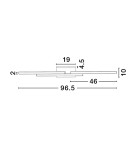 Kinkiety - Luces Exclusivas BAGRES Ścienna Nowoczesna biały 1xLED max 31W 3000K LE43616 - produkt 2