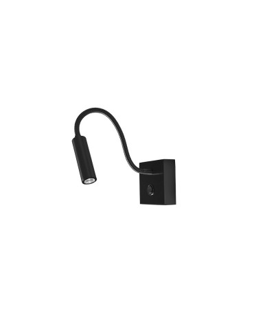 Luces Exclusivas ARANCON Ścienna Nowoczesna czarny 1xLED max 3W 3000K LE43619