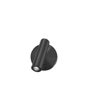 Luces Exclusivas ASTORGA Ścienna Nowoczesna czarny 1xLED max 3W 3000K LE43620