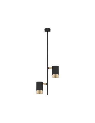 Luces Exclusivas BAILON Sufitowa Nowoczesna czarny 2xGU10 max 10W LE43636