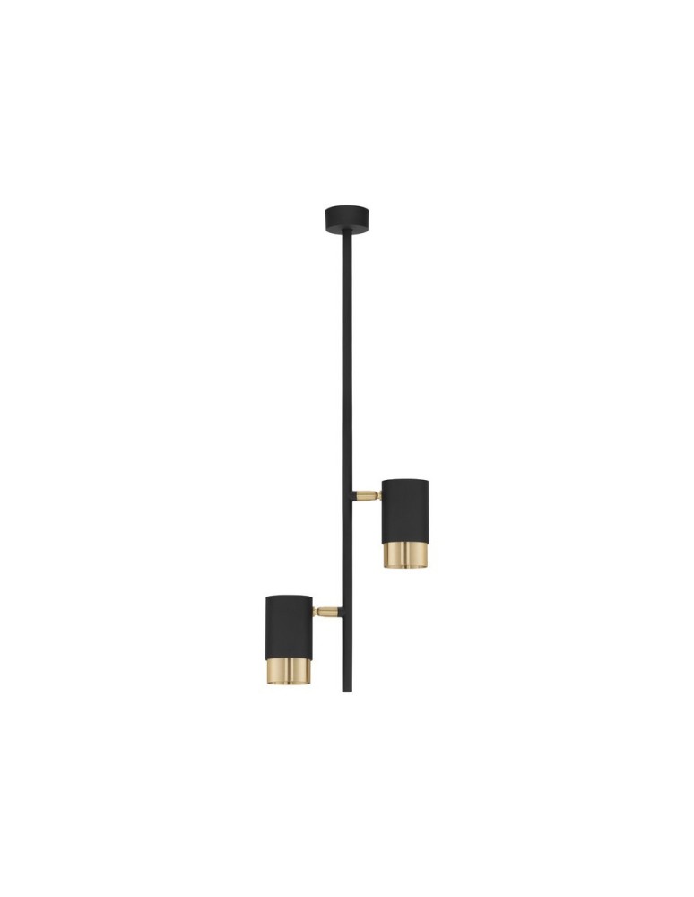 Lampy sufitowe - Luces Exclusivas BAILON Sufitowa Nowoczesna czarny 2xGU10 max 10W LE43636 - produkt kolory-swiatla.pl 1