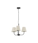 Lampy wiszące - Luces Exclusivas BAJADA Wisząca Nowoczesna czarny 3xE27 max 12W LE43642 - product 1