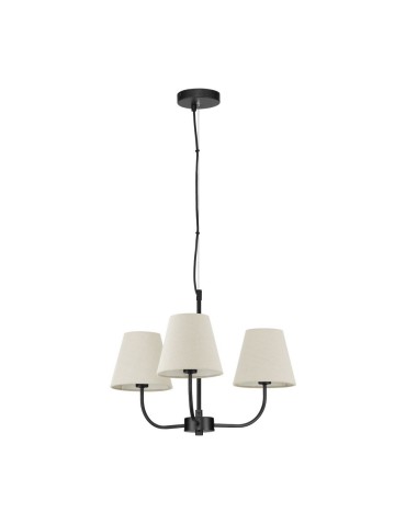 Luces Exclusivas BAJADA Wisząca Nowoczesna czarny 3xE27 max 12W LE43642