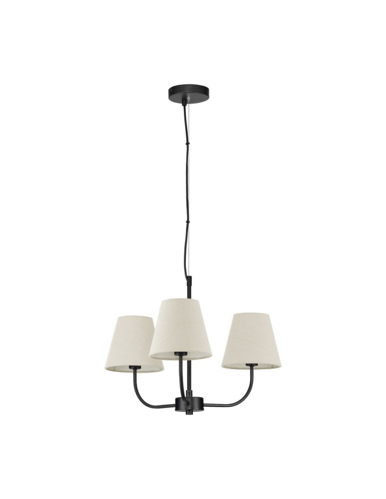 Lampy wiszące - Luces Exclusivas BAJADA Wisząca Nowoczesna czarny 3xE27 max 12W LE43642 - produkt kolory-swiatla.pl 1