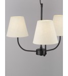 Lampy wiszące - Luces Exclusivas BAJADA Wisząca Nowoczesna czarny 3xE27 max 12W LE43642 - product 2
