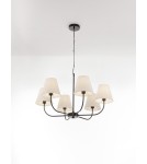 Lampy wiszące - Luces Exclusivas BAJADA Wisząca Nowoczesna czarny 6xE27 max 12W LE43643 - product 2