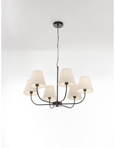Luces Exclusivas BAJADA Wisząca Nowoczesna czarny 6xE27 max 12W LE43643 - product 2