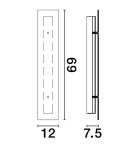 Kinkiety - Luces Exclusivas BAJIOS Ścienna Nowoczesna czarny 1xLED max 15W 3000K LE43651 - product 3