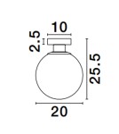 Lampy sufitowe - Luces Exclusivas BAJUCU Sufitowa Nowoczesna biały 1xE27 max 12W LE43653 - product 2