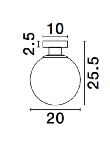 Luces Exclusivas BAJUCU Sufitowa Nowoczesna biały 1xE27 max 12W LE43653 - product 2