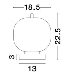 Lampy stołowe dekoracyjne - Luces Exclusivas PILAR Stołowa złoty i odcienie złota 1xE14 max 5W LE43654 - product 2