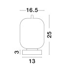 Lampy stołowe dekoracyjne - Luces Exclusivas PILAR Stołowa czarny 1xE14 max 5W LE43659 - product 2