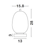 Lampy stołowe dekoracyjne - Luces Exclusivas PILAR Stołowa czarny 1xE14 max 5W LE43660 - product 3