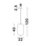 Lampy wiszące pojedyncze - Luces Exclusivas PILAR Wisząca Nowoczesna złoty i odcienie złota 1xE27 max 12W LE43662 - product 2