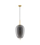 Lampy wiszące pojedyncze - Luces Exclusivas PILAR Wisząca Nowoczesna złoty i odcienie złota 1xE27 max 12W LE43663 - product 1