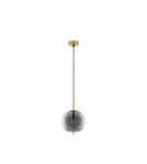 Lampy wiszące pojedyncze - Luces Exclusivas PILAR Wisząca Nowoczesna złoty i odcienie złota 1xE27 max 12W LE43664 - product 1