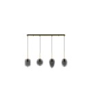 Lampy wiszące - Luces Exclusivas PILAR Wisząca Nowoczesna złoty i odcienie złota 4xE27 max 12W LE43667 - produkt 1