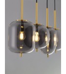 Lampy wiszące - Luces Exclusivas PILAR Wisząca Nowoczesna złoty i odcienie złota 4xE27 max 12W LE43667 - produkt 2