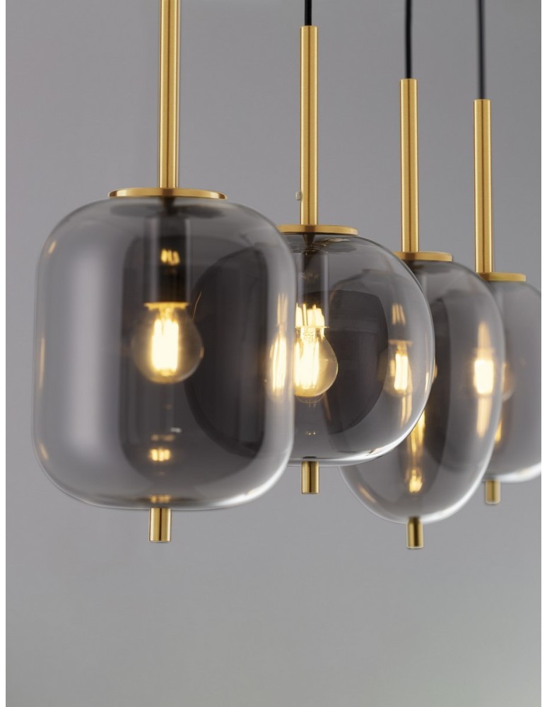 Lampy wiszące - Luces Exclusivas PILAR Wisząca Nowoczesna złoty i odcienie złota 4xE27 max 12W LE43667 - produkt kolory-swiatla.pl 2