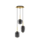 Lampy wiszące - Luces Exclusivas PILAR Wisząca Nowoczesna złoty i odcienie złota 3xE27 max 12W LE43668 - product 1