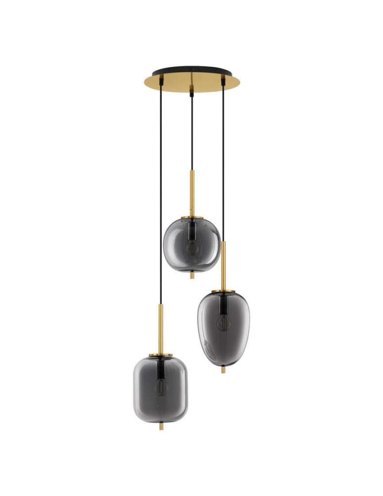 Lampy wiszące - Luces Exclusivas PILAR Wisząca Nowoczesna złoty i odcienie złota 3xE27 max 12W LE43668 - produkt kolory-swiatla.pl 1
