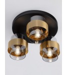 Lampy sufitowe - Luces Exclusivas VIEJA Sufitowa Nowoczesna złoty i odcienie złota 3xE27 max 12W LE43671 - produkt 2