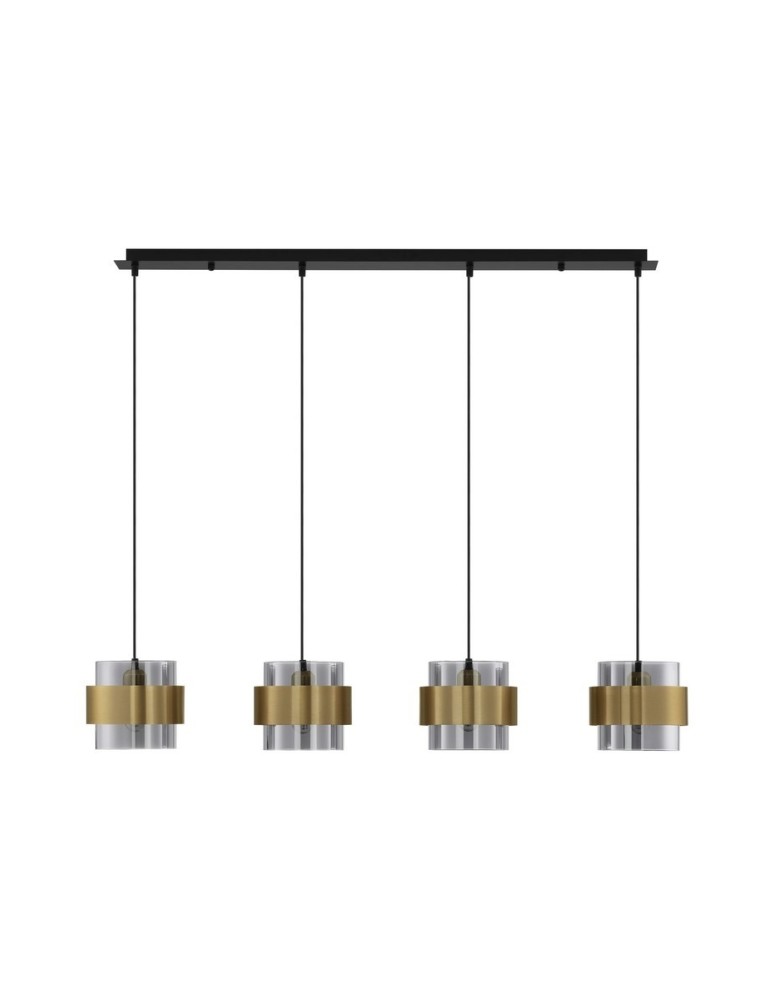 Lampy wiszące - Luces Exclusivas VIEJA Wisząca Nowoczesna złoty i odcienie złota 4xE27 max 12W LE43672 - produkt kolory-swiatla.pl 1