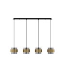 Lampy wiszące - Luces Exclusivas VIEJA Wisząca Nowoczesna złoty i odcienie złota 4xE27 max 12W LE43672 - product 2