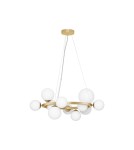 Lampy wiszące - Luces Exclusivas PARLA Wisząca Nowoczesna złoty i odcienie złota 11xG9 max 5W LE43674 - produkt 1