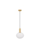 Lampy wiszące pojedyncze - Luces Exclusivas BALAJU Wisząca Nowoczesna złoty i odcienie złota 1xE27 max 12W LE43678 - product 1
