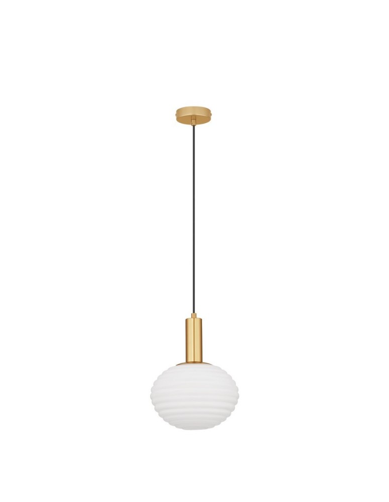 Lampy wiszące pojedyncze - Luces Exclusivas BALAJU Wisząca Nowoczesna złoty i odcienie złota 1xE27 max 12W LE43678 - produkt kolory-swiatla.pl 1