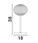 Lampy stołowe - Luces Exclusivas BALAJU Stołowa złoty i odcienie złota 1xE14 max 5W LE43680 - product 2