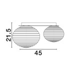 Lampy sufitowe - Luces Exclusivas BALAJU Sufitowa Nowoczesna złoty i odcienie złota 2xE27, E14 max 12W LE43682 - product 3