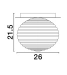 Lampy sufitowe - Luces Exclusivas BALAJU Sufitowa Nowoczesna złoty i odcienie złota 1xE27 max 12W LE43684 - produkt 2