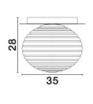 Lampy sufitowe - Luces Exclusivas BALAJU Sufitowa Nowoczesna złoty i odcienie złota 1xE27 max 12W LE43685 - product 3