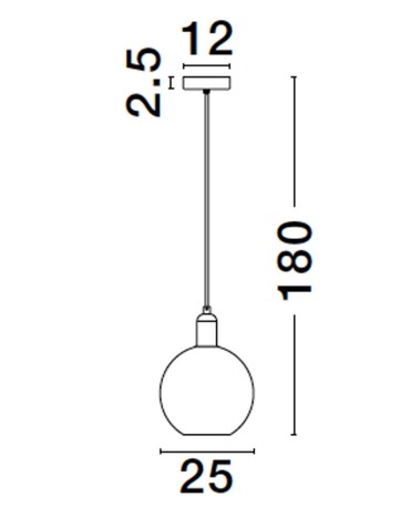 Luces Exclusivas BALCHE Wisząca Nowoczesna złoty i odcienie złota 1xE27 max 12W LE43694 - produkt 2