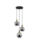 Lampy wiszące - Luces Exclusivas BALCHE Wisząca Nowoczesna złoty i odcienie złota 3xE27 max 12W LE43695 - product 1