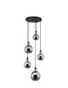 Luces Exclusivas BALCHE Wisząca Nowoczesna złoty i odcienie złota 5xE27 max 12W LE43696
