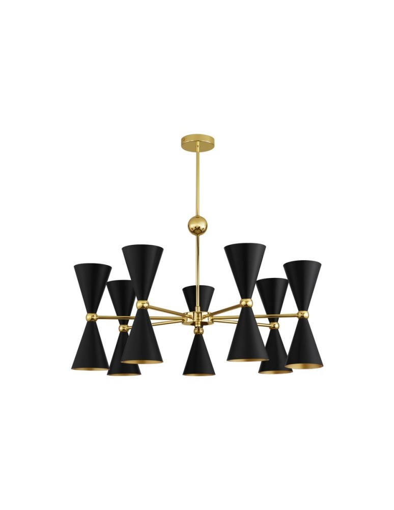 Lampy wiszące - Luces Exclusivas BALSAS Wisząca Nowoczesna czarny 14xE14 max 5W LE43698 - produkt kolory-swiatla.pl 1