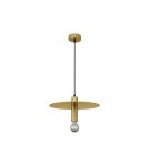 Lampy wiszące pojedyncze - Luces Exclusivas BAJIO Wisząca Nowoczesna złoty i odcienie złota 1xE27 max 12W LE43703 - product 1
