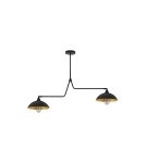 Lampy wiszące - Luces Exclusivas BAMORE Wisząca Nowoczesna czarny 2xE27 max 12W LE43707 - produkt 1