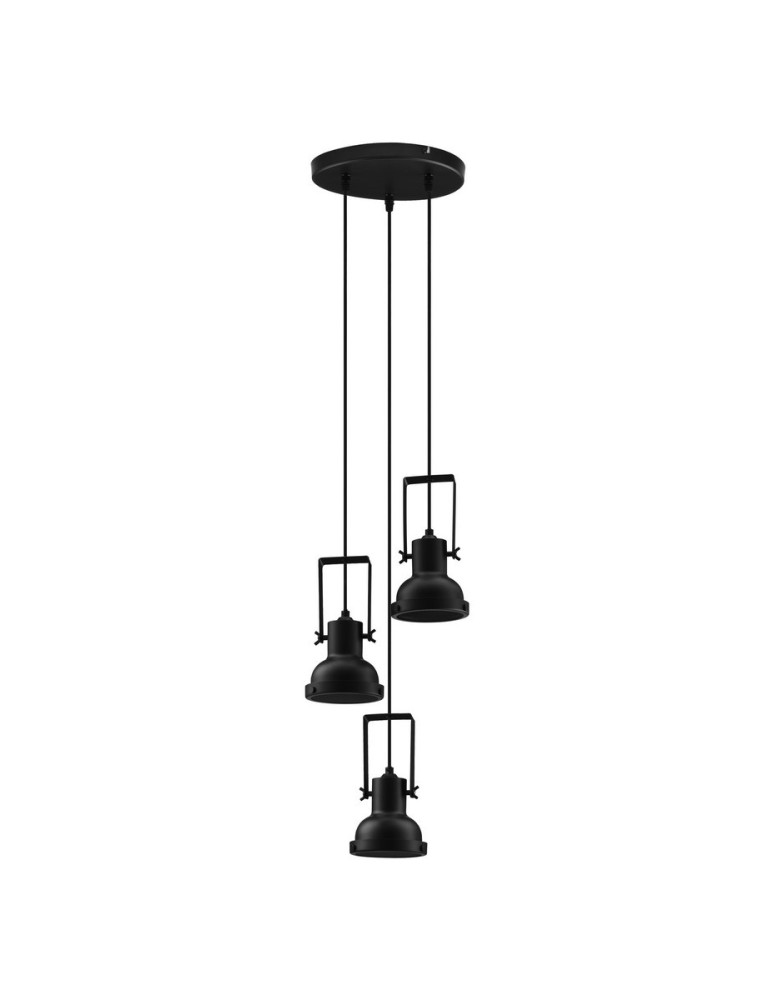 Lampy wiszące - Luces Exclusivas BANCOS Wisząca Nowoczesna czarny 3xE14 max 5W LE43714 - produkt kolory-swiatla.pl 1