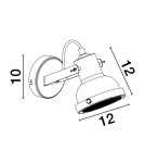 Reflektory ścienne - Luces Exclusivas BANCOS Reflektor Ścienny czarny 1xE14 max 5W LE43715 - product 2