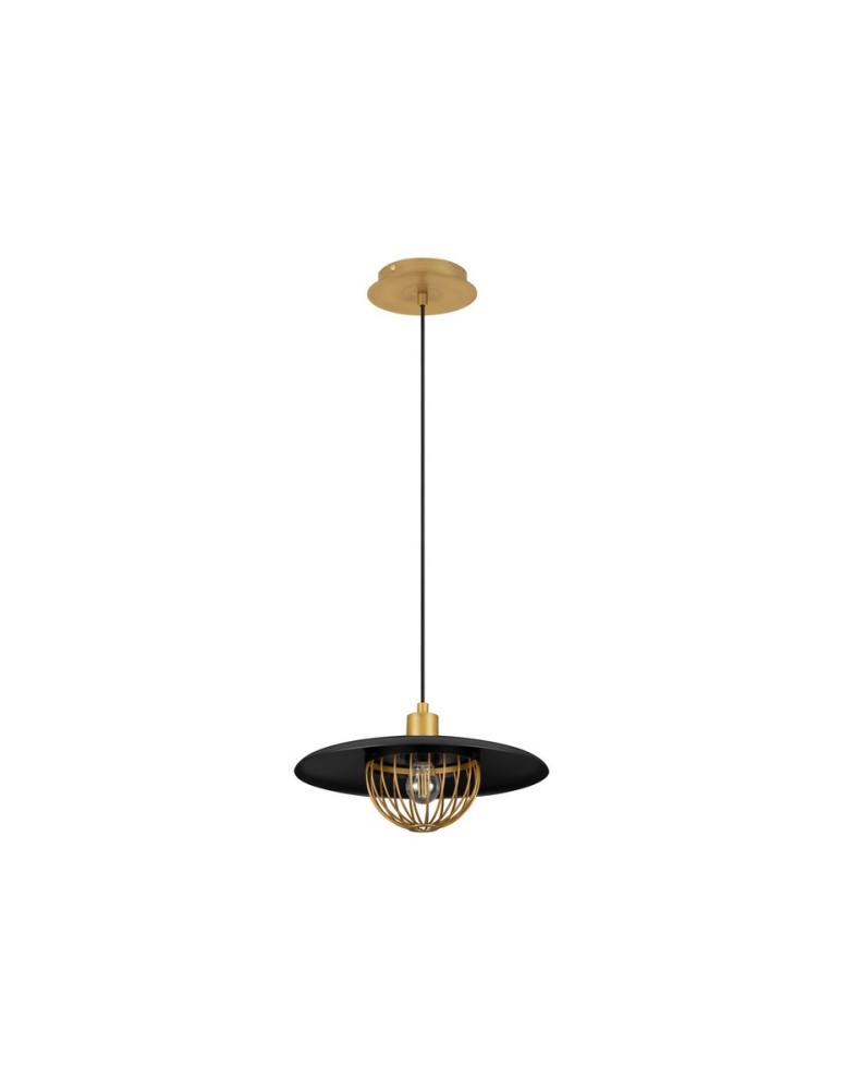 Lampy wiszące pojedyncze - Luces Exclusivas CUERNAVACA Wisząca Nowoczesna złoty i odcienie złota 1xE27 max 12W LE43720 - produkt kolory-swiatla.pl 1