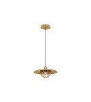 Lampy wiszące pojedyncze - Luces Exclusivas CUERNAVACA Wisząca Nowoczesna złoty i odcienie złota 1xE27 max 12W LE43721 - product 1