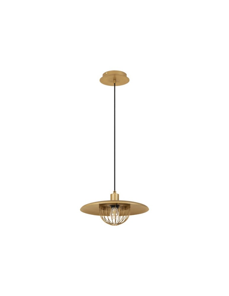 Lampy wiszące pojedyncze - Luces Exclusivas CUERNAVACA Wisząca Nowoczesna złoty i odcienie złota 1xE27 max 12W LE43721 - produkt kolory-swiatla.pl 1